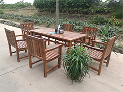 Outdoor funithure 6 Seater Rectangular Garden Table 1.5m & D